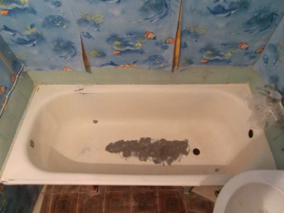 Возобновление  эмали на стальной ванне - Мариуполь
